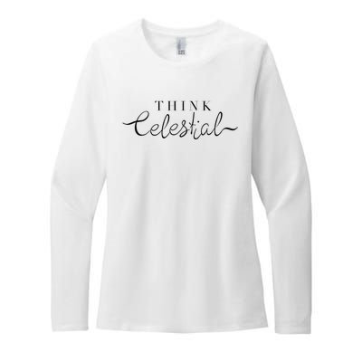 Think Celestial Womens CVC Long Sleeve Shirt