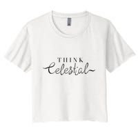 Think Celestial Women's Crop Top Tee