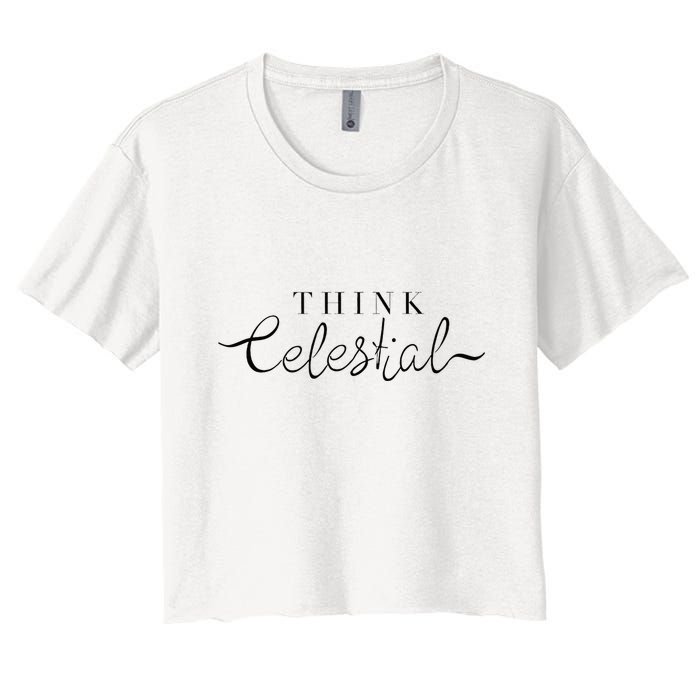 Think Celestial Women's Crop Top Tee