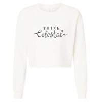 Think Celestial Cropped Pullover Crew