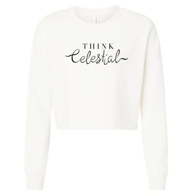 Think Celestial Cropped Pullover Crew