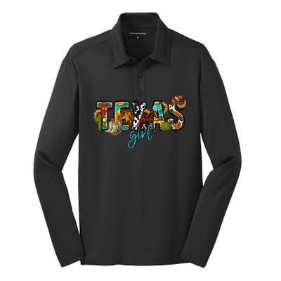 Texas Cowgirl Silk Touch Performance Long Sleeve Polo