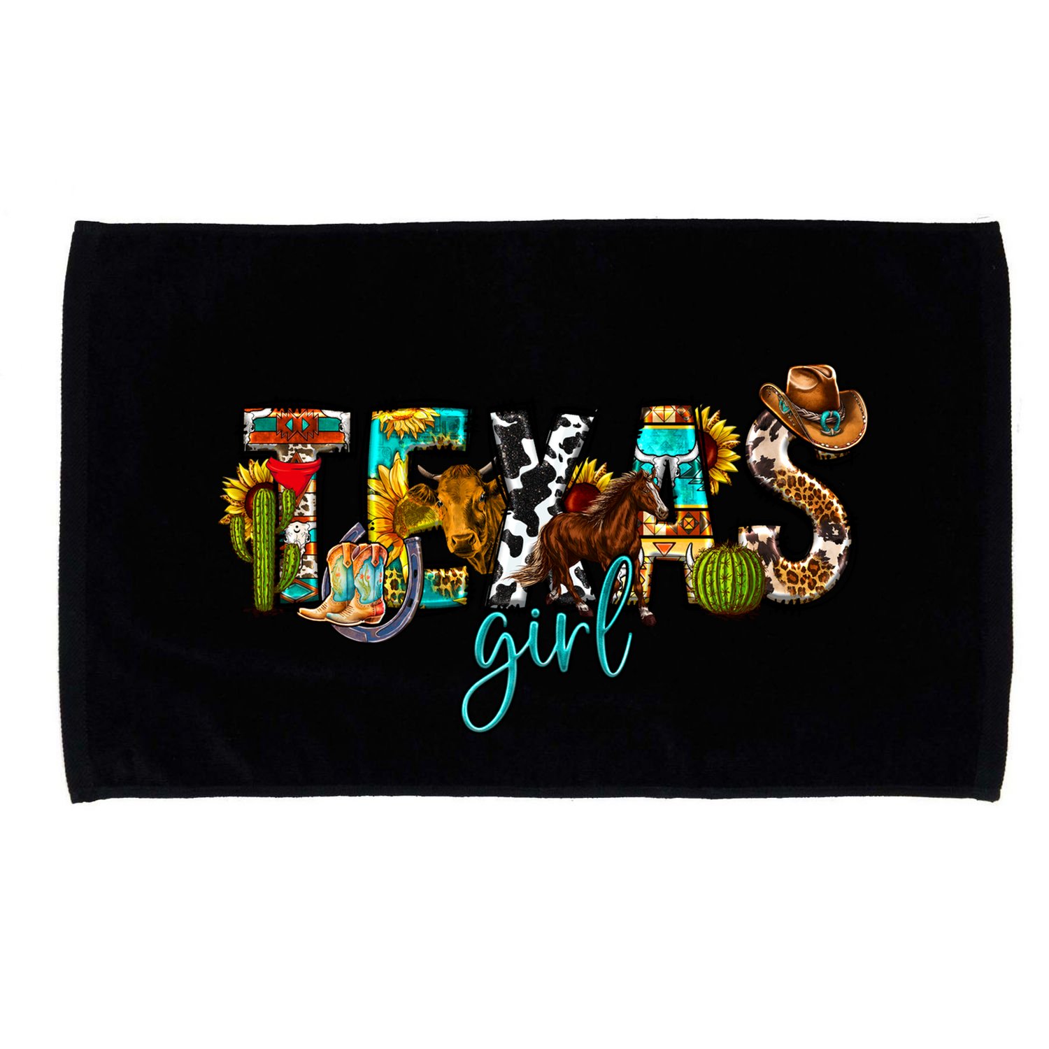 Texas Cowgirl Microfiber Hand Towel