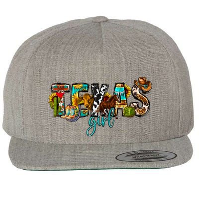 Texas Cowgirl Wool Snapback Cap