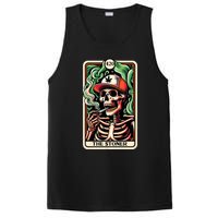 Tarot Card The Stoner Weed Lover Skeleton Cannabis 420 PosiCharge Competitor Tank