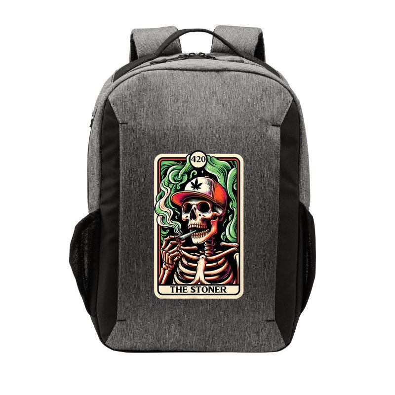 Tarot Card The Stoner Weed Lover Skeleton Cannabis 420 Vector Backpack