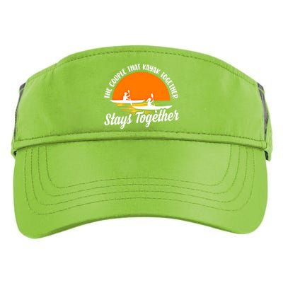 The Couple That Kayak Together Stays Together Kayaking Gift Meaningful Gift Adult Drive Performance Visor