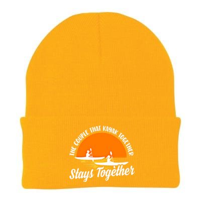 The Couple That Kayak Together Stays Together Kayaking Gift Meaningful Gift Knit Cap Winter Beanie