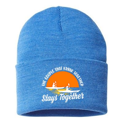 The Couple That Kayak Together Stays Together Kayaking Gift Meaningful Gift Sustainable Knit Beanie