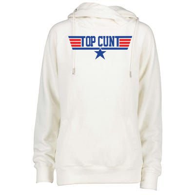 Top Cunt Womens Funnel Neck Pullover Hood