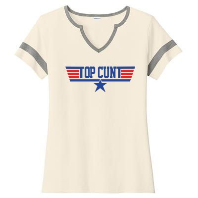 Top Cunt Ladies Halftime Notch Neck Tee