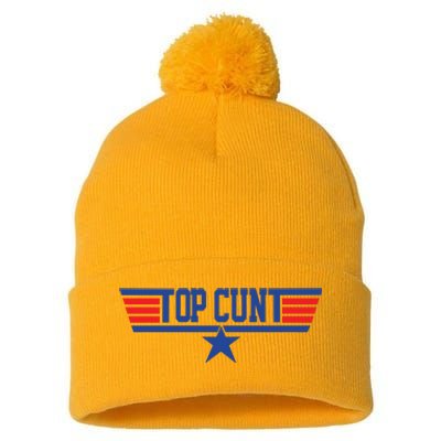 Top Cunt Pom Pom 12in Knit Beanie