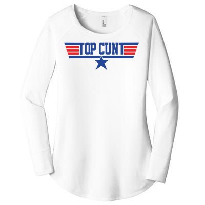 Top Cunt Women's Perfect Tri Tunic Long Sleeve Shirt