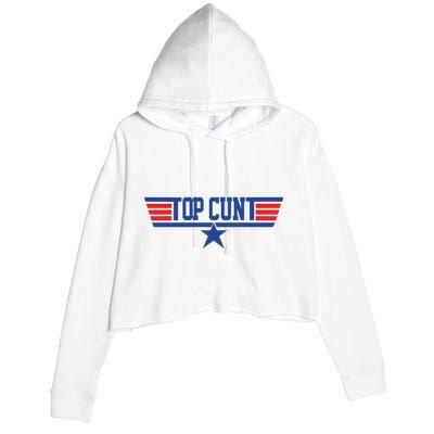 Top Cunt Crop Fleece Hoodie