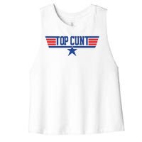 Top Cunt Women's Racerback Cropped Tank