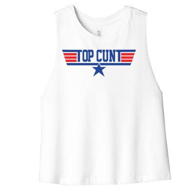 Top Cunt Women's Racerback Cropped Tank