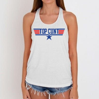 Top Cunt Women's Knotted Racerback Tank