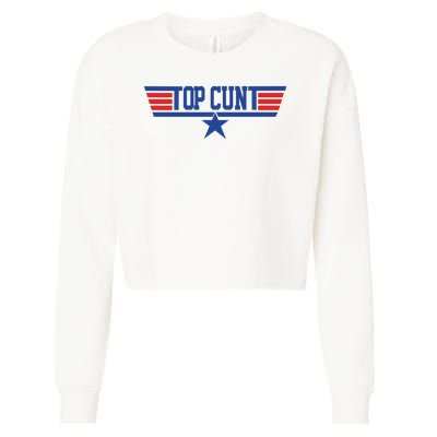 Top Cunt Cropped Pullover Crew