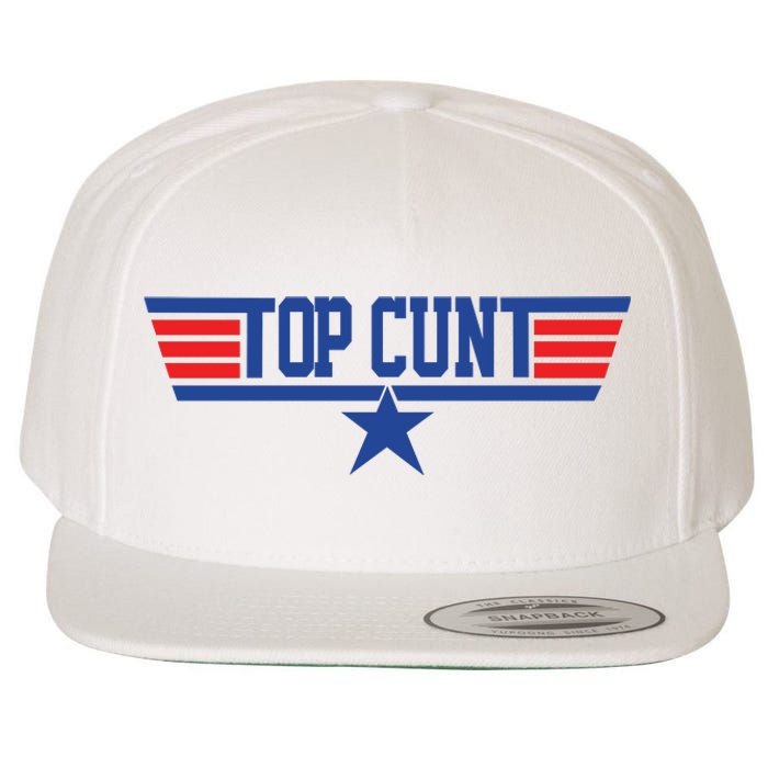 Top Cunt Wool Snapback Cap