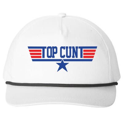 Top Cunt Snapback Five-Panel Rope Hat