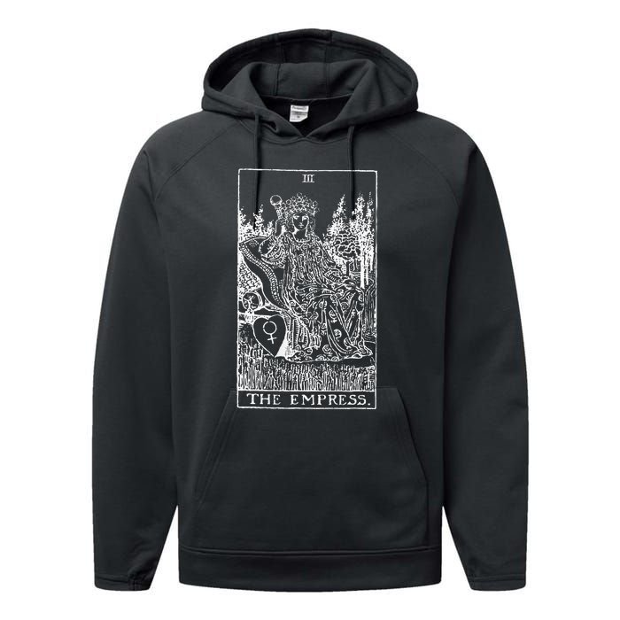 Tarot Card The Empress Performance Fleece Hoodie