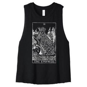 Tarot Card The Empress Women's Racerback Cropped Tank