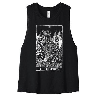 Tarot Card The Empress Women's Racerback Cropped Tank