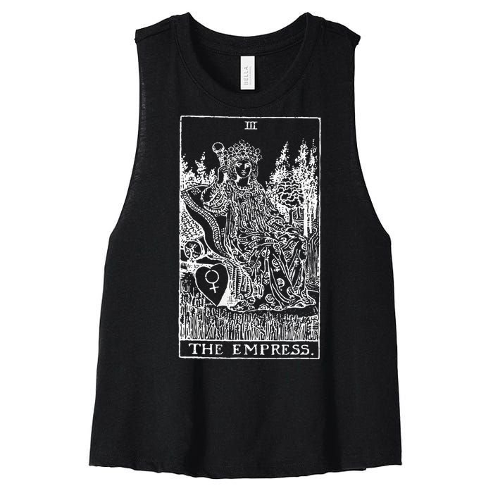 Tarot Card The Empress Women's Racerback Cropped Tank