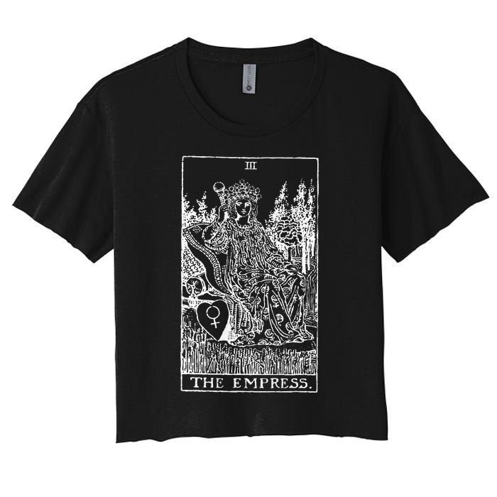 Tarot Card The Empress Women's Crop Top Tee