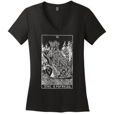 Tarot Card The Empress Women's V-Neck T-Shirt