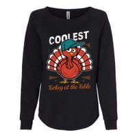 Thanksgiving Coolest Turkey At Table Womens California Wash Sweatshirt