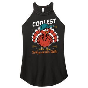 Thanksgiving Coolest Turkey At Table Women's Perfect Tri Rocker Tank