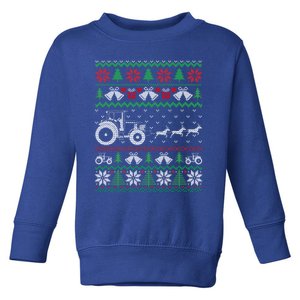 Tractor Christmas Tractor Ugly Christmas S Christmas Great Gift Toddler Sweatshirt