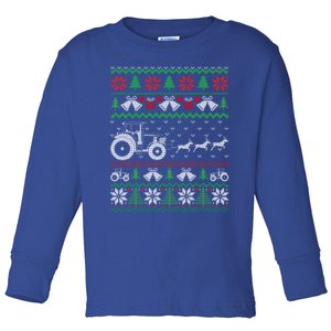 Tractor Christmas Tractor Ugly Christmas S Christmas Great Gift Toddler Long Sleeve Shirt