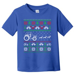 Tractor Christmas Tractor Ugly Christmas S Christmas Great Gift Toddler T-Shirt