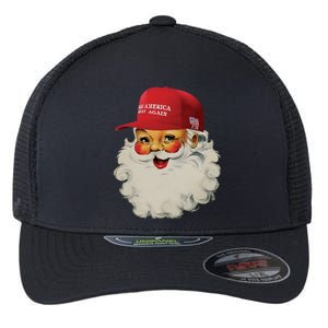 Trump Christmas Trump Maga Santa Flexfit Unipanel Trucker Cap