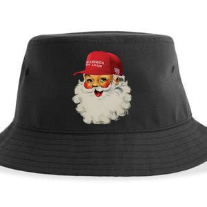 Trump Christmas Trump Maga Santa Sustainable Bucket Hat