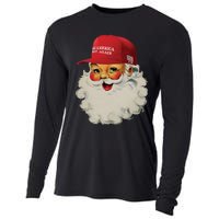 Trump Christmas Trump Maga Santa Cooling Performance Long Sleeve Crew