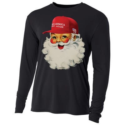 Trump Christmas Trump Maga Santa Cooling Performance Long Sleeve Crew