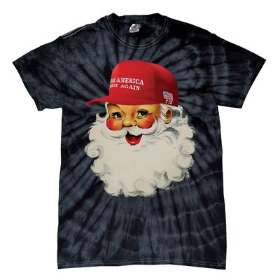 Trump Christmas Trump Maga Santa Tie-Dye T-Shirt