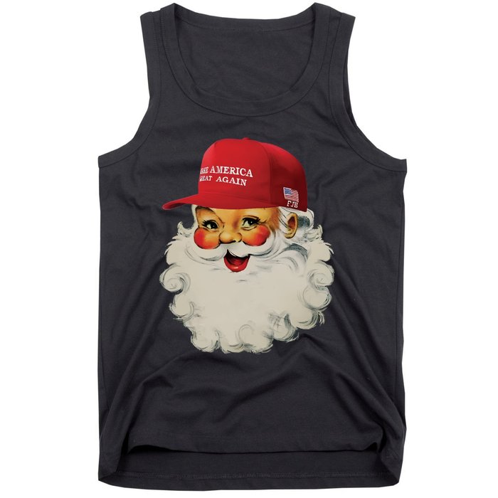 Trump Christmas Trump Maga Santa Tank Top