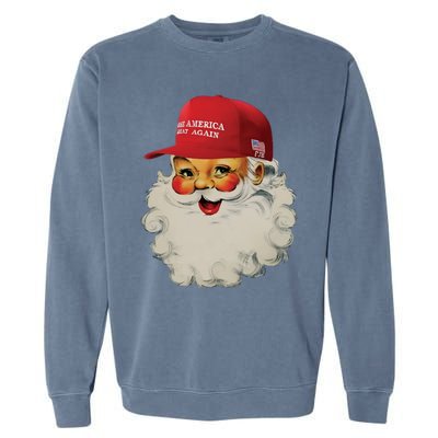 Trump Christmas Trump Maga Santa Garment-Dyed Sweatshirt