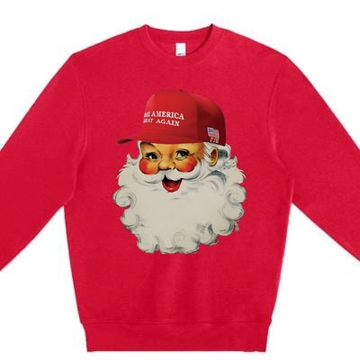 Trump Christmas Trump Maga Santa Premium Crewneck Sweatshirt