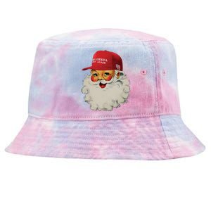 Trump Christmas Trump Maga Santa Tie-Dyed Bucket Hat