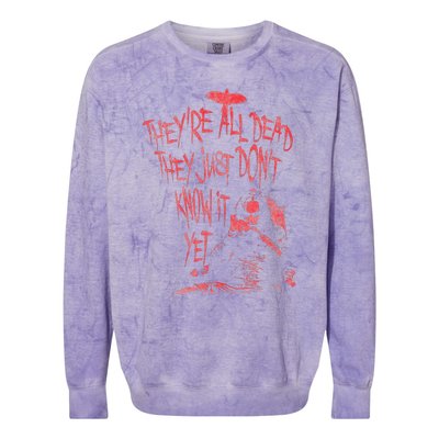 The Crow – Theyre All Dead Colorblast Crewneck Sweatshirt