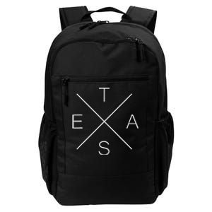 Texas Cool Texas State X Text Trendy Daily Commute Backpack