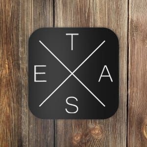 Texas Cool Texas State X Text Trendy Coaster