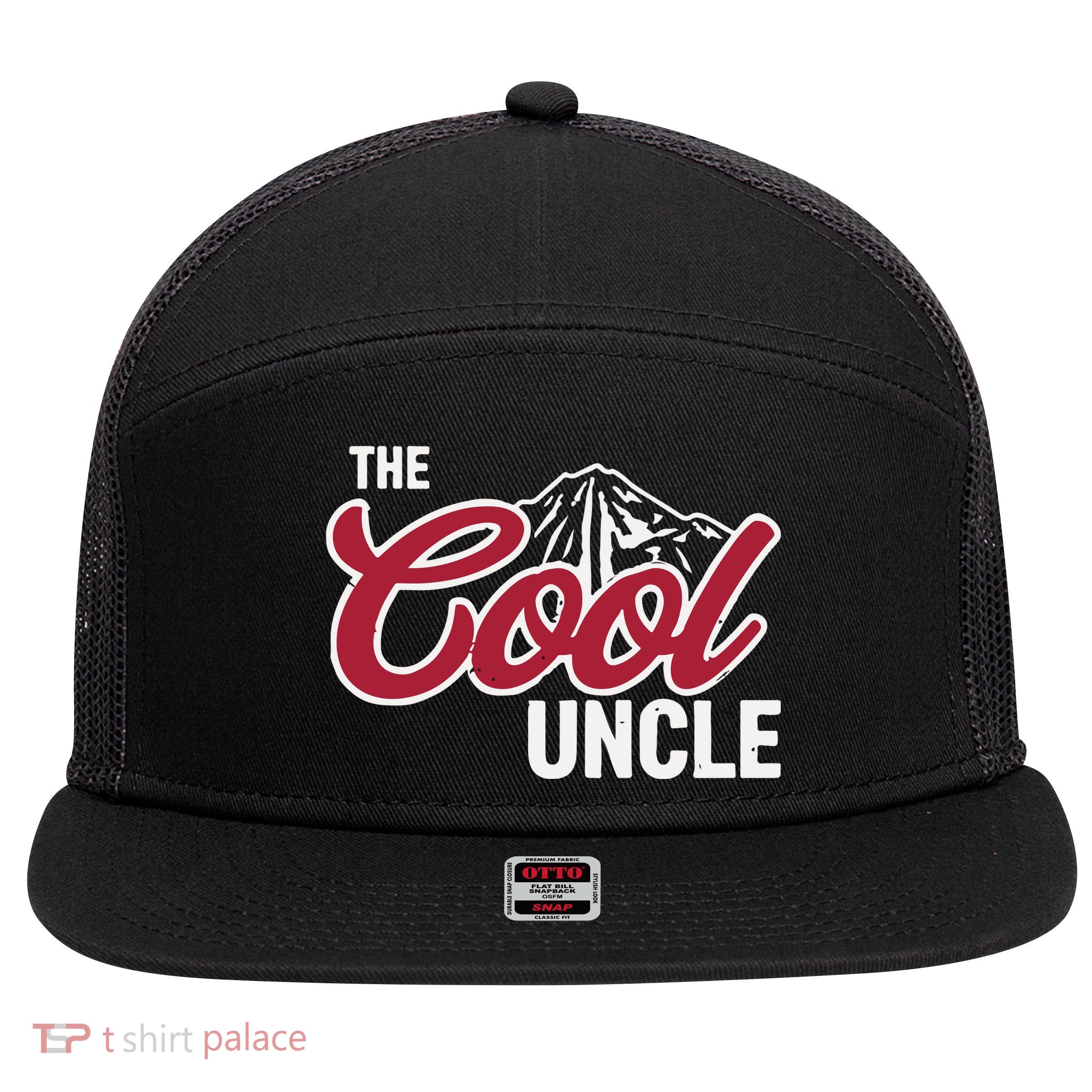 The Cool Uncle 7 Panel Mesh Trucker Snapback Hat
