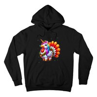 Thanksgiving Cute Unicorn Turkey For Girls Kids Hoodie