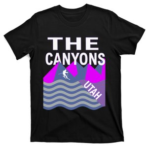 The Canyons Utah Usa Ski Resort Snowboarding Skiing T-Shirt